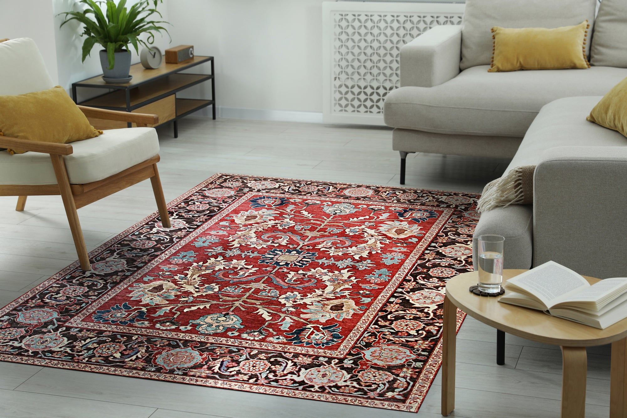 Regal Red Artisan Rug