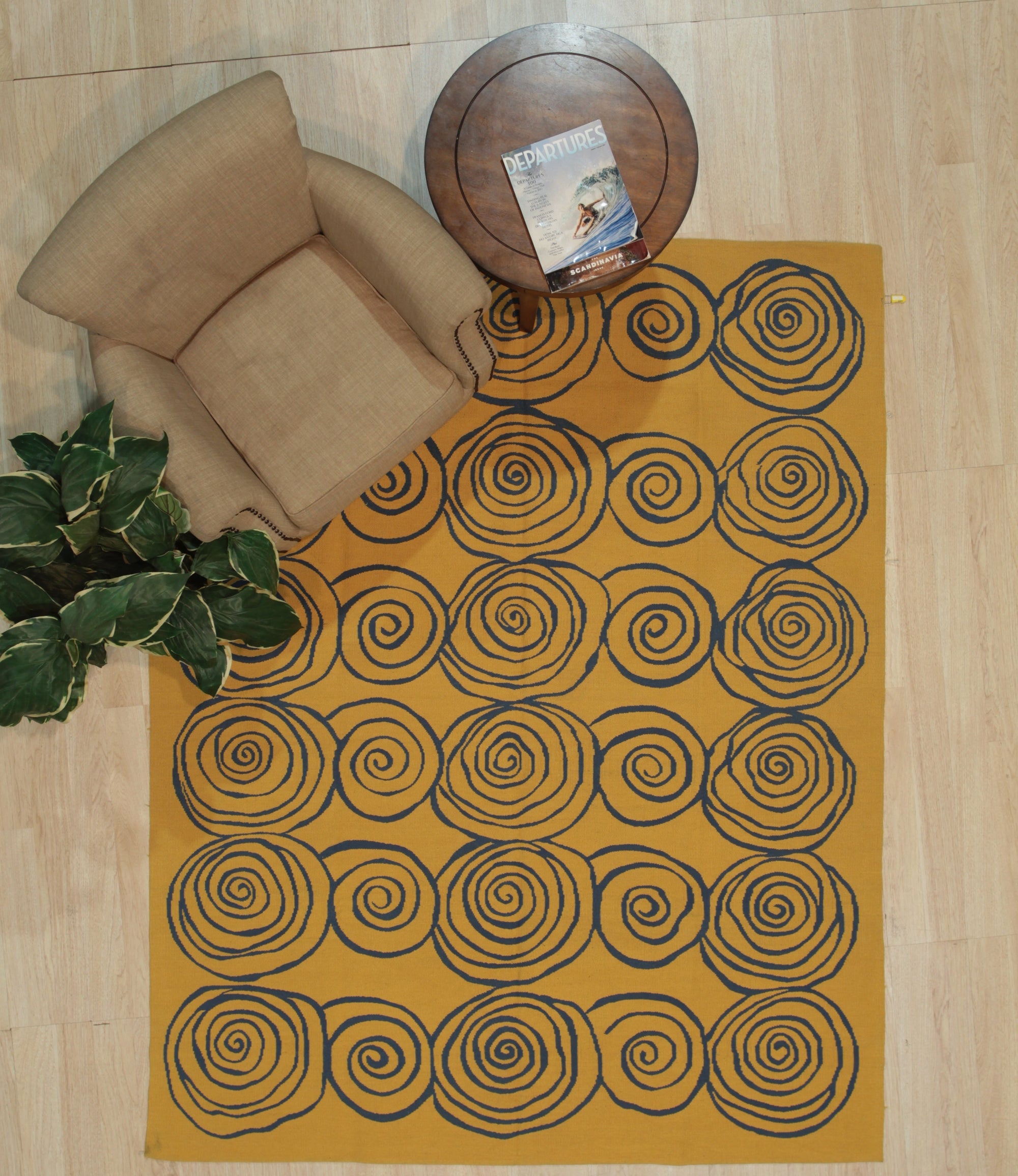 Golden Glow Flatweave Rug