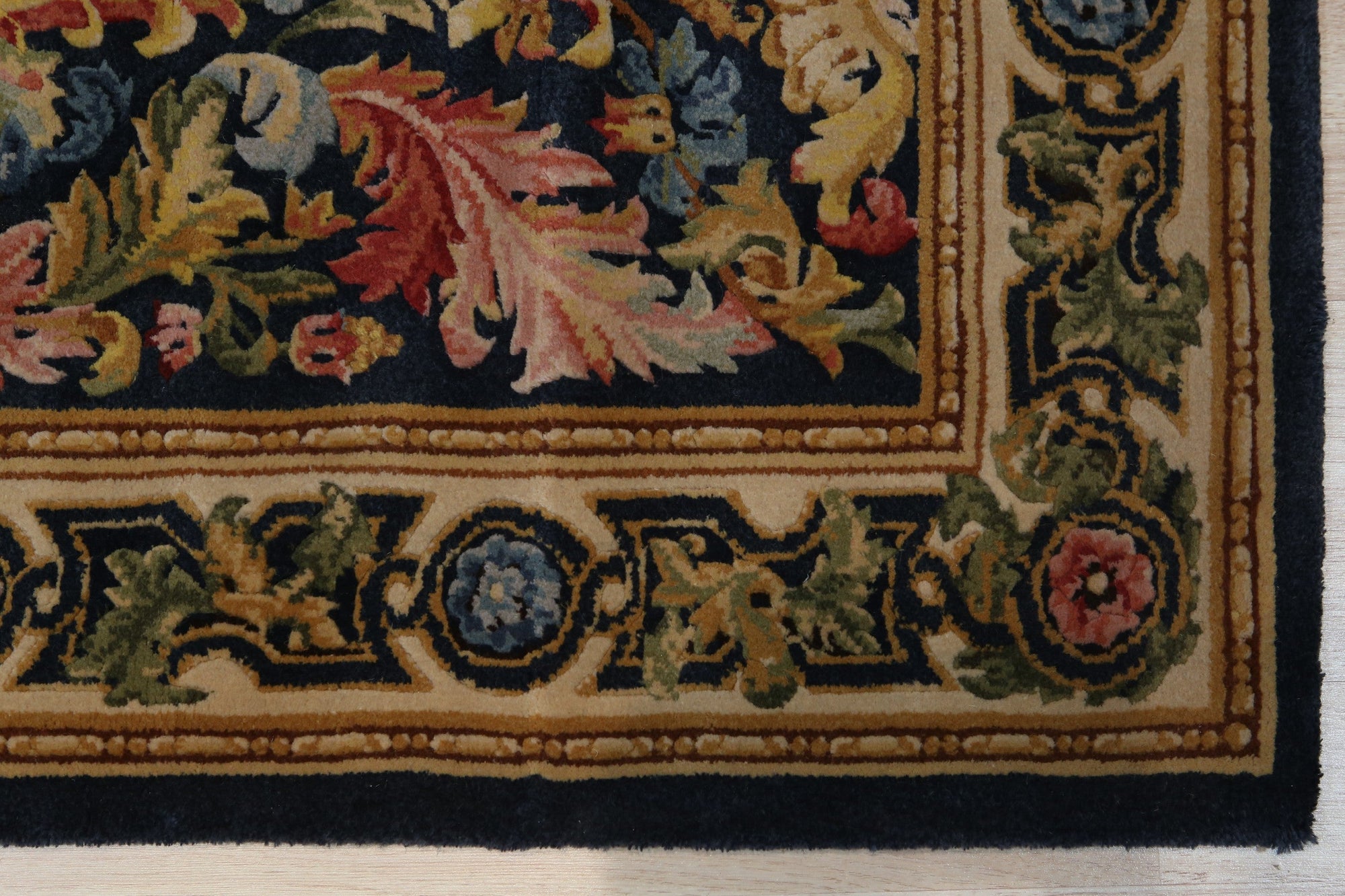 Luxurious Savonnerie Floral Rug