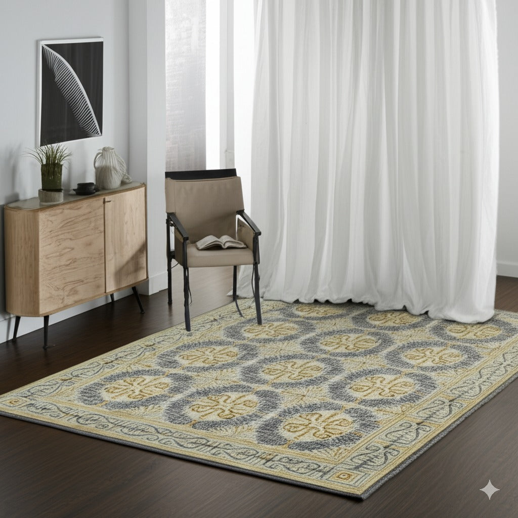 Giselle Exquisite Beige Hand Knotted Wool Rug