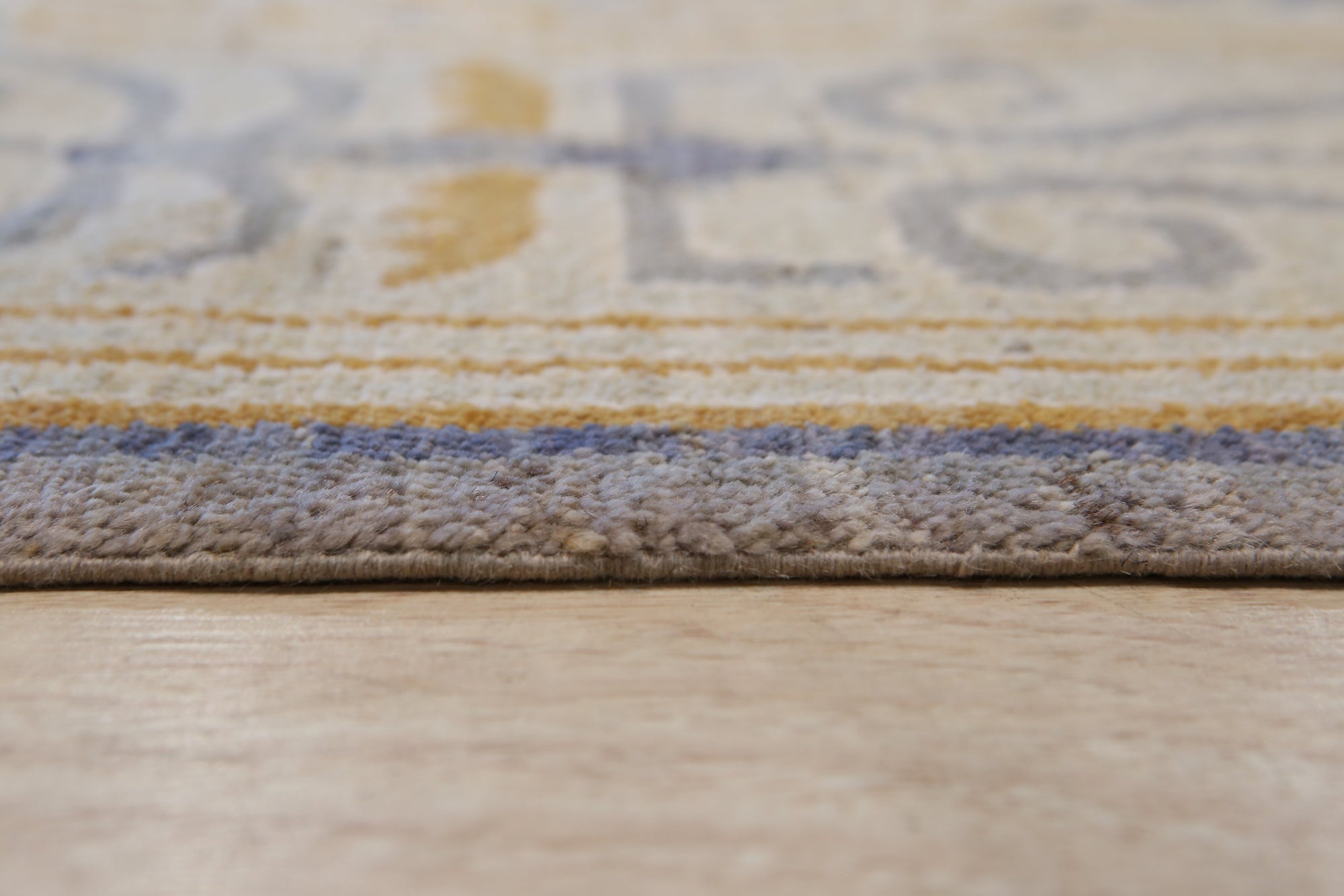 Medallion Blue and Gold Rug