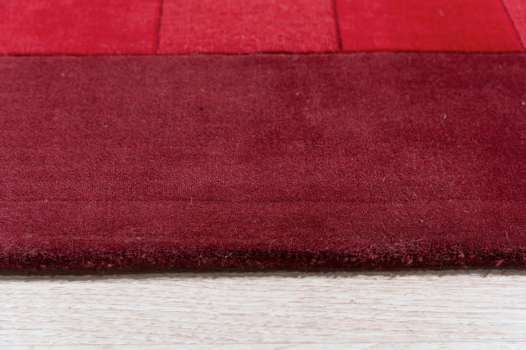 Trara Opulent Red Hand Tufted Wool Rug