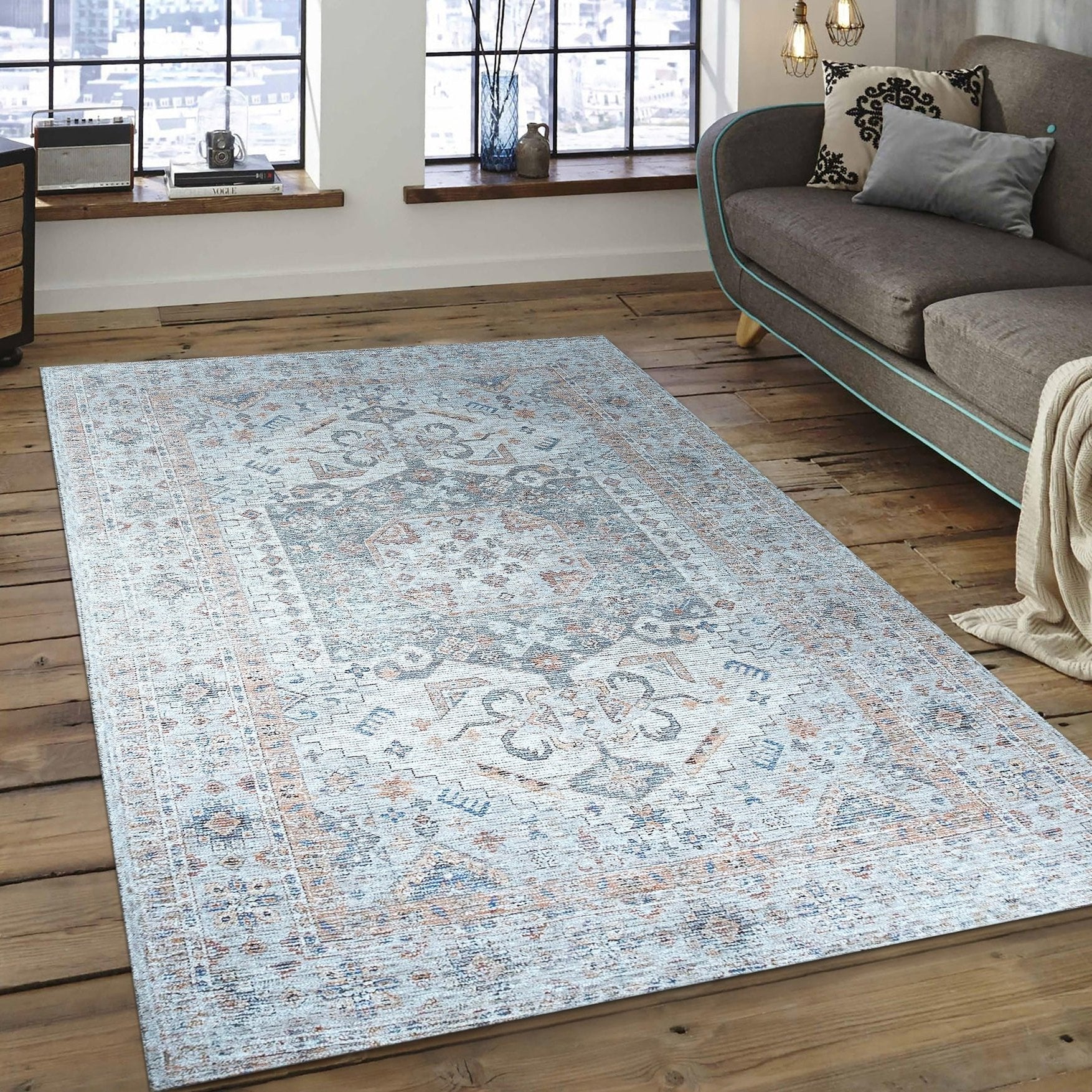 Azure Heritage Classic Handmade Wool Rug