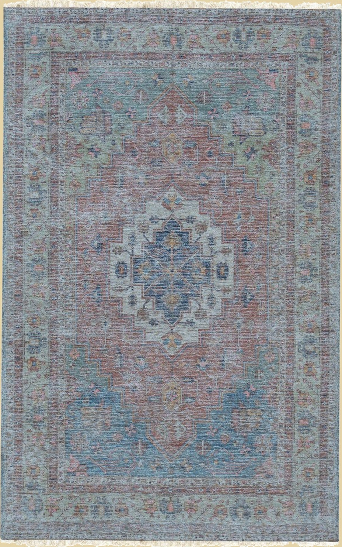 Crimson Heritage Blue Rug