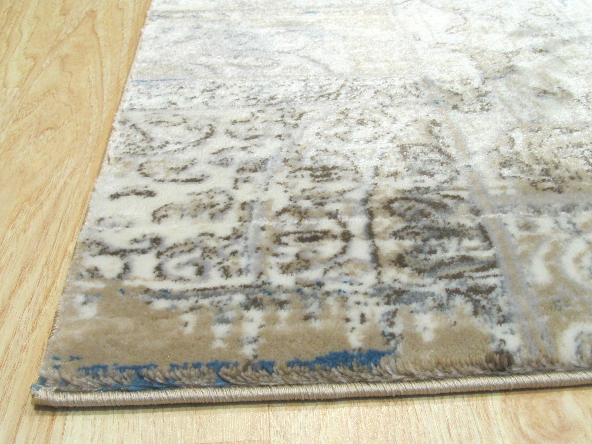 Distressed Bohemian Patchwork Rug