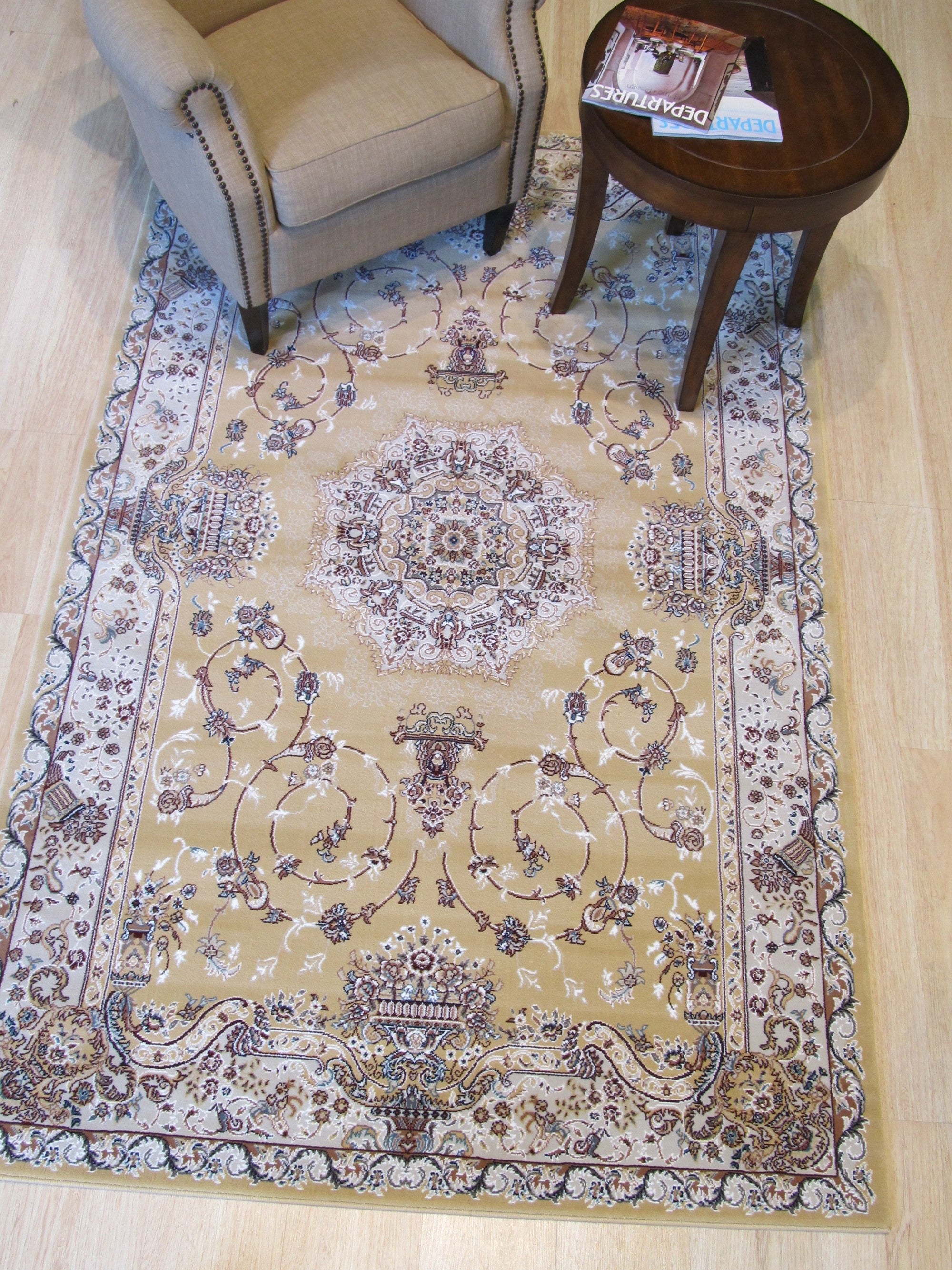 Golden Opulence Oriental Rug