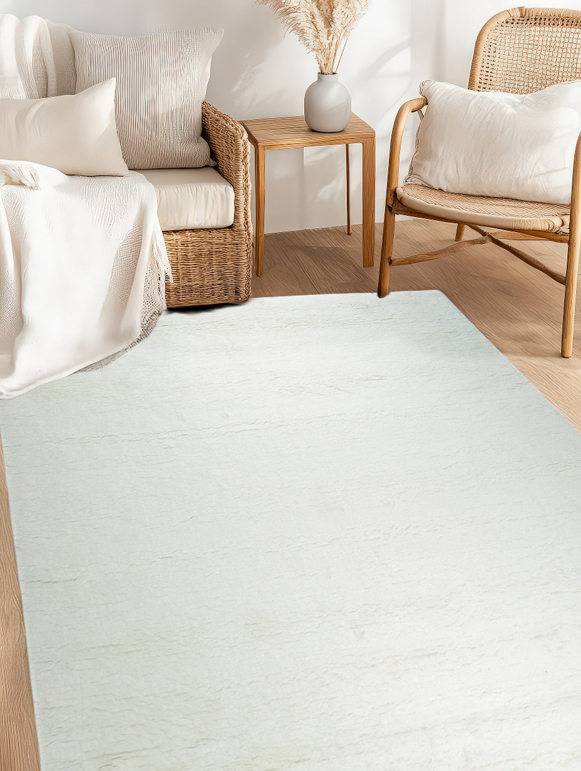 Willow Sarrah Ivory Handmade Wool Rug