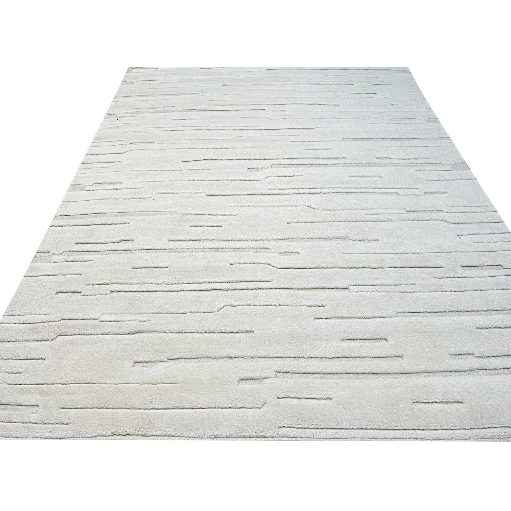 Ivory Strata Wool Rug