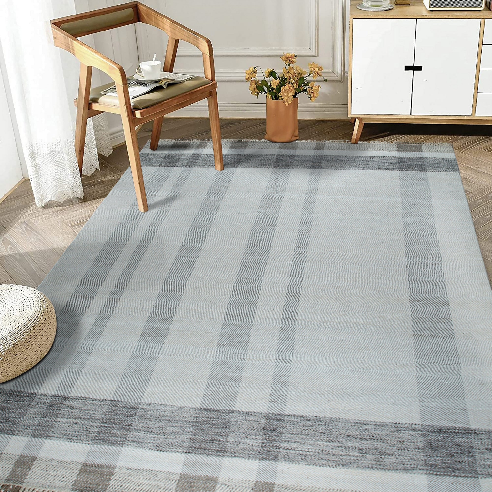 Giselle Serene Multicolor Flatweave Wool Rug