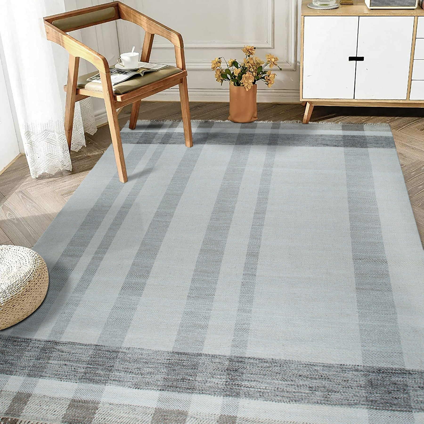 Aspen Plaid Wool Rug