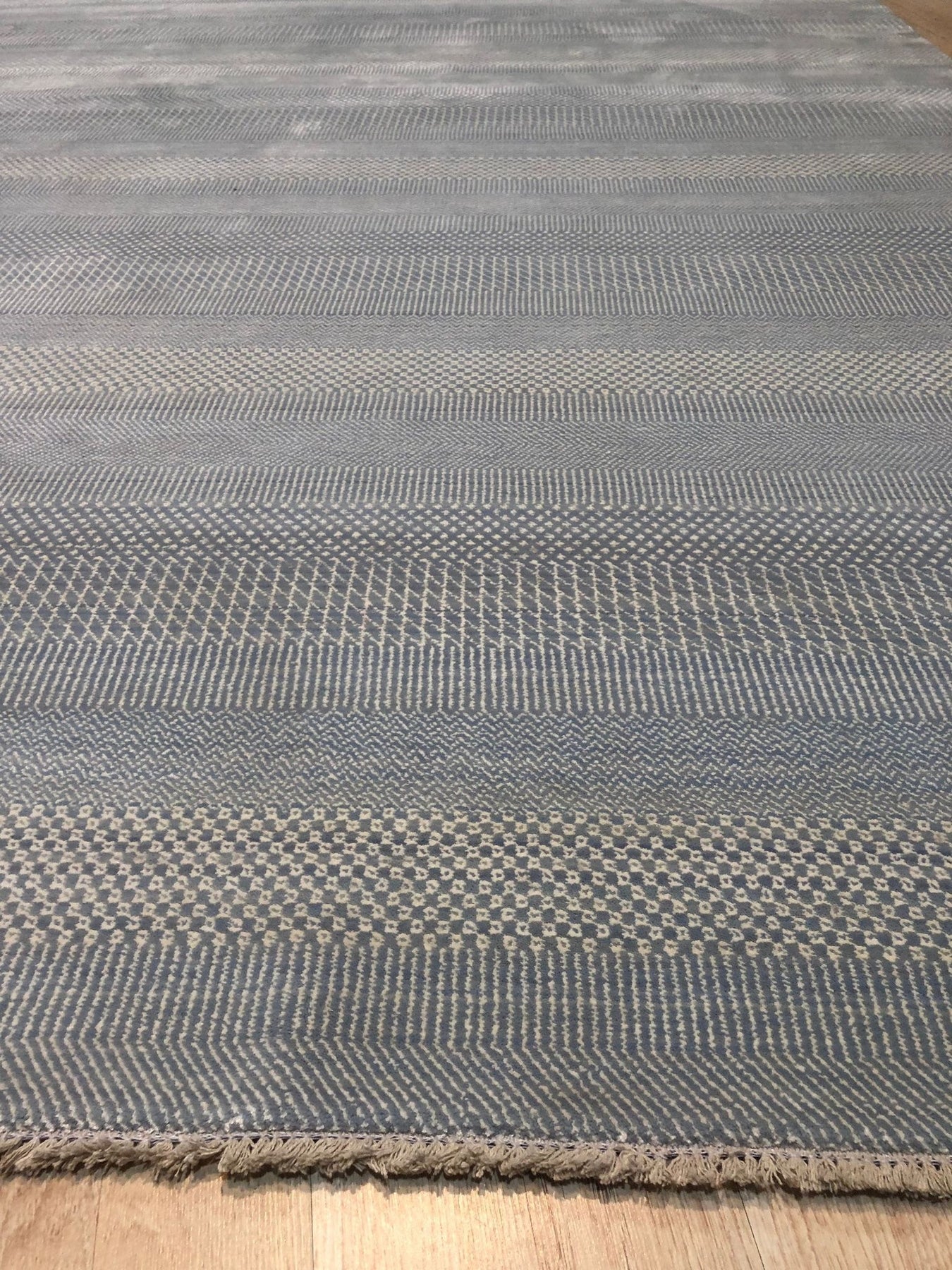 Contemporary Herringbone Area Rug