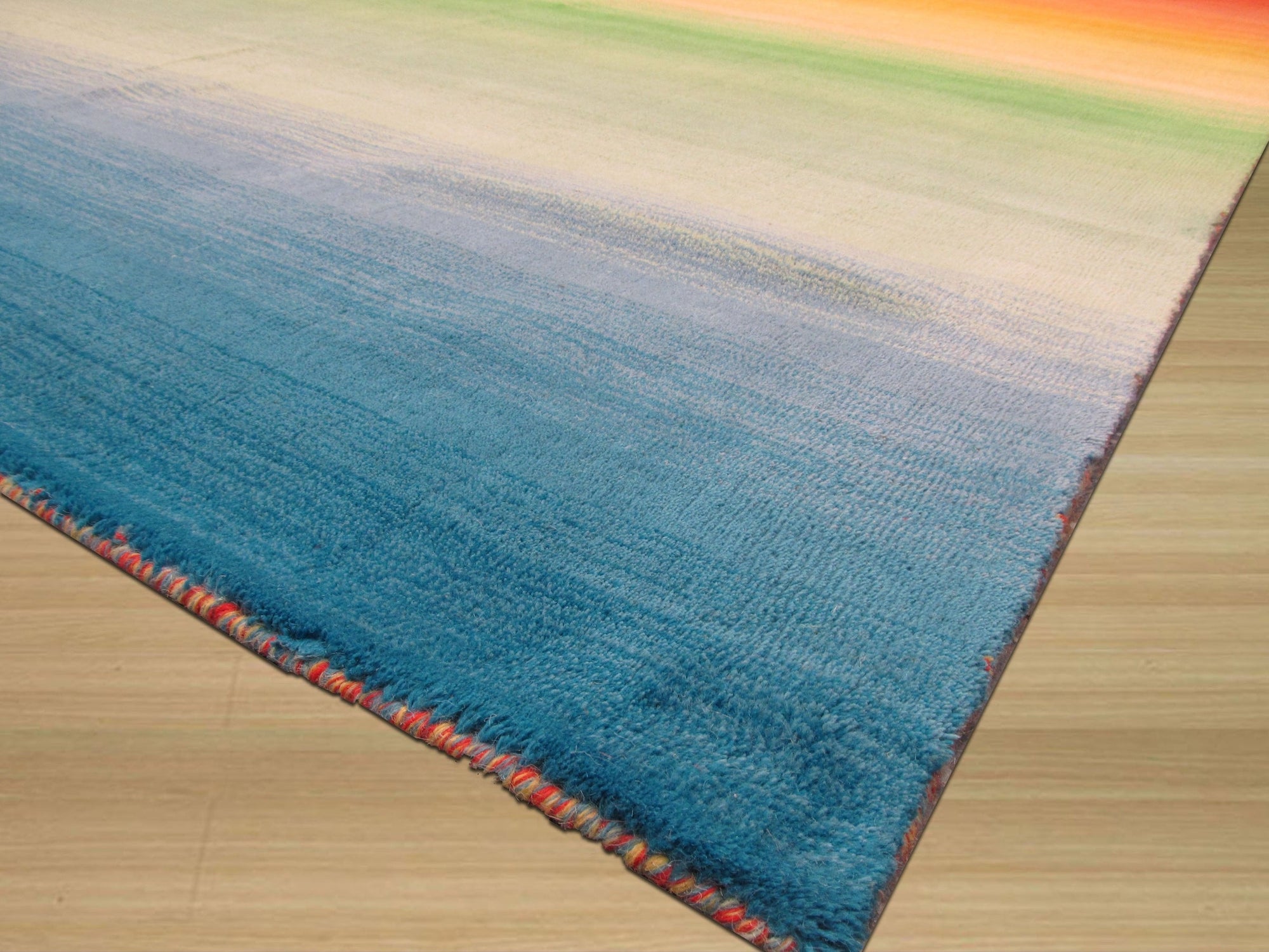 Rainbow Vibes Hand-Tufted Wool Rug