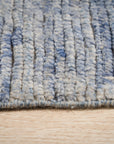 Marrakech Ocean Blue Hand-Knotted Wool Rug