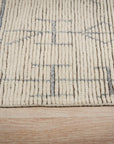 Marrakech Ivory Linescape Hand-Knotted Rug