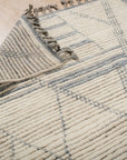 Marrakech Ivory Linescape Hand-Knotted Rug