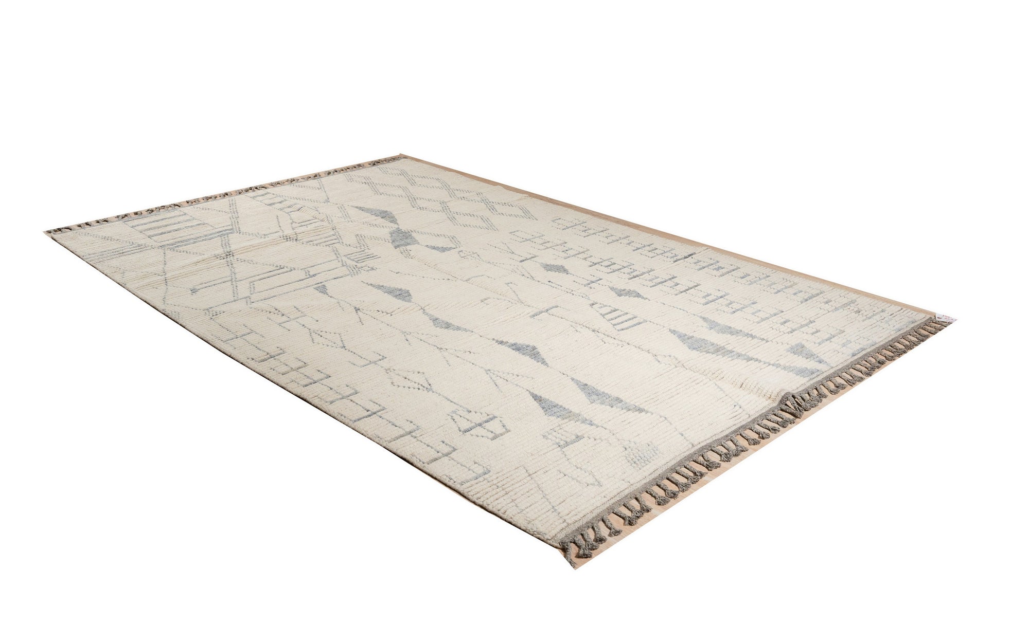 Marrakech Ivory Linescape Hand-Knotted Rug