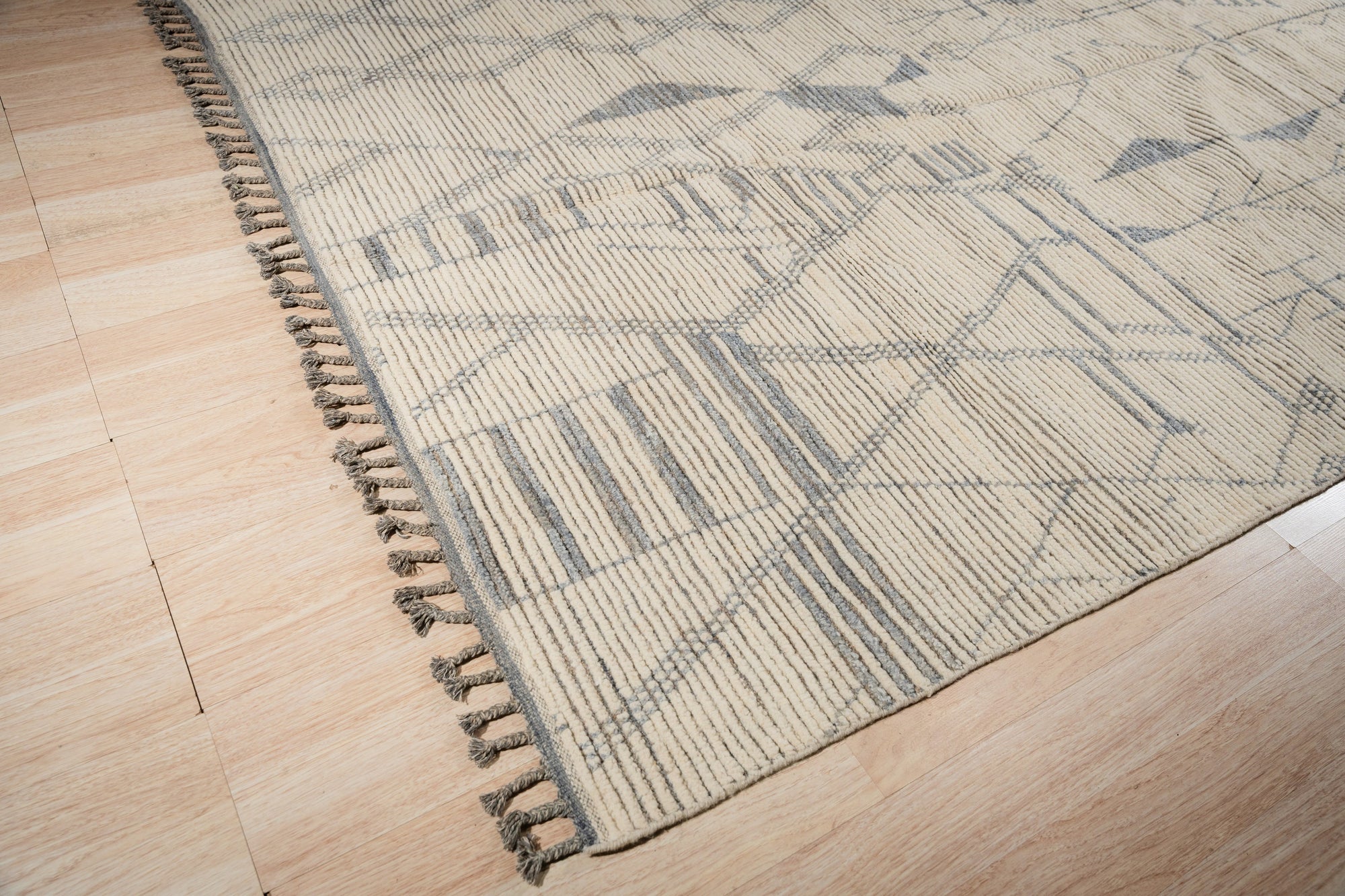 Marrakech Ivory Tapestry Hand-Knotted Rug