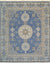 Blue Elegant Khotan Traditional Handmade Wool Masterpiece Rug