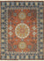 Rust Elegant Khotan Traditional Handmade Wool Masterpiece Rug