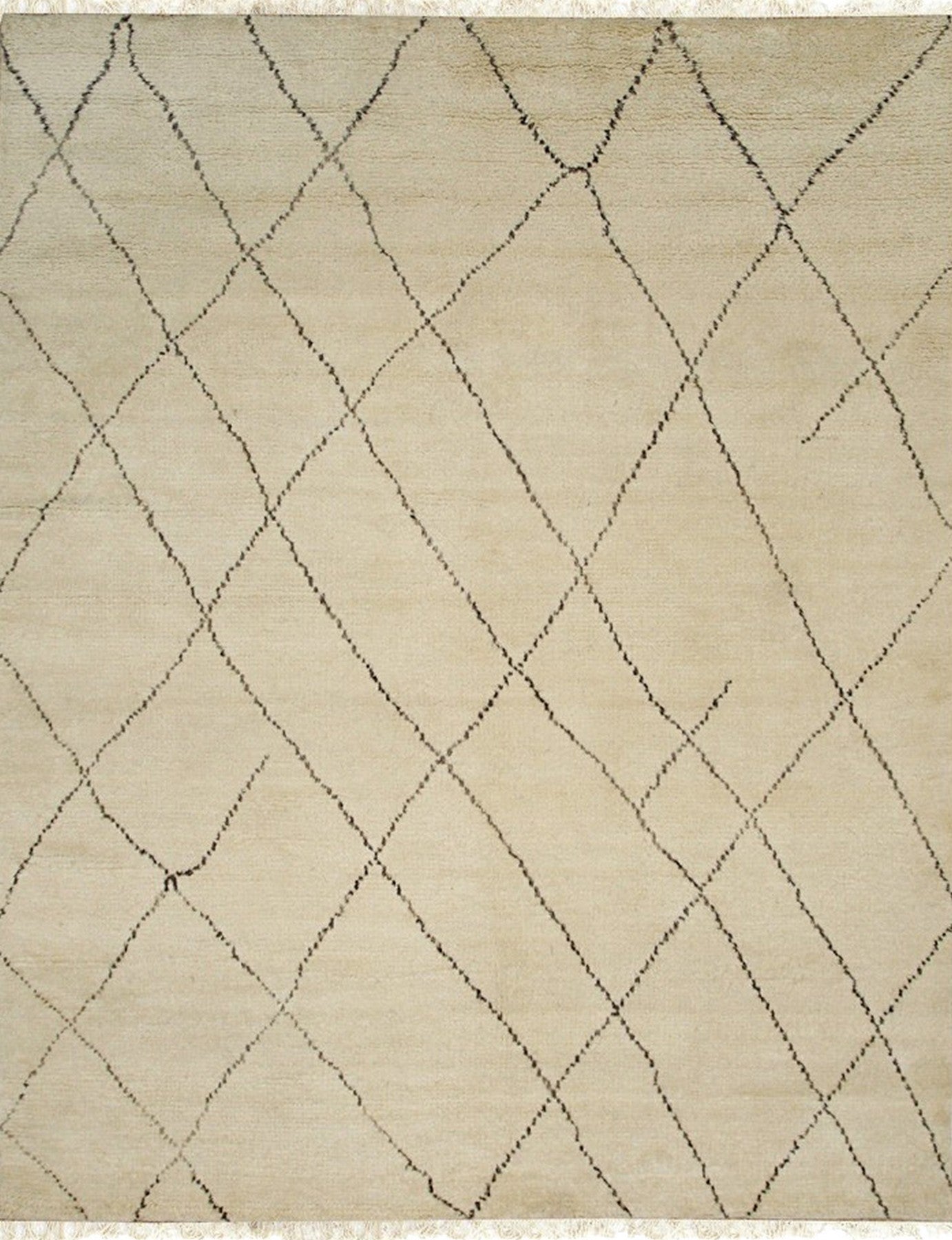 Beige Moroccan Trellis Rug