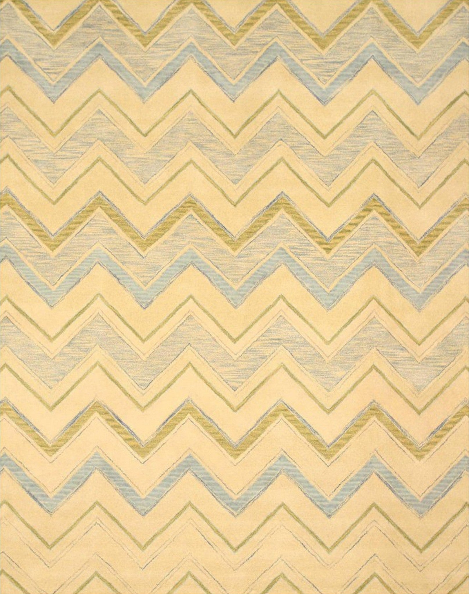 Charming Nadia Ivory Hand Tufted Wool Rug styled in a modern living room - area rug lifestyle photo