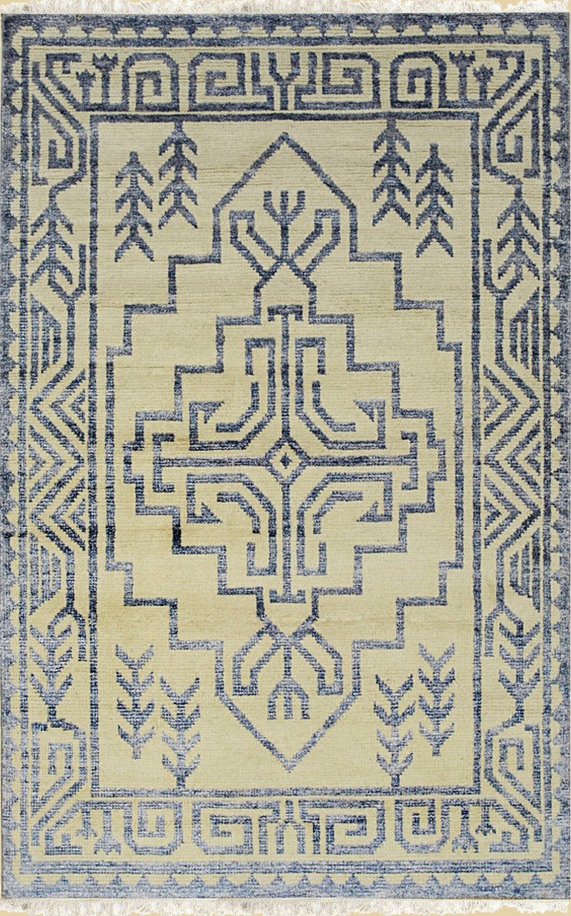 Khotan Harmony Handmade Wool and Silk Rug