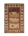 Hand Knotted Wool Beige Traditional Modern Modern Knot  Rug