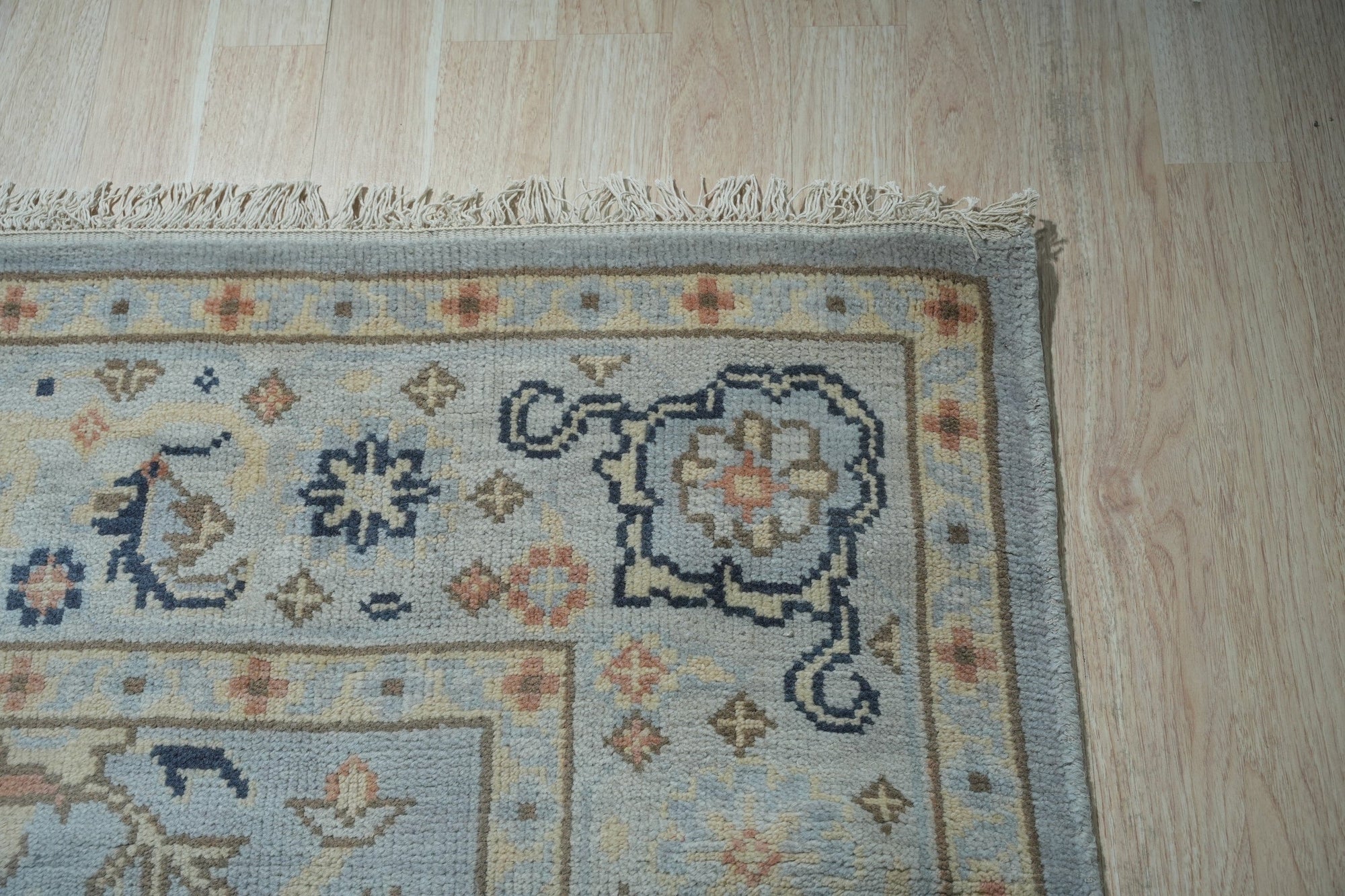 Serene Sky Hand-Knotted Wool Rug