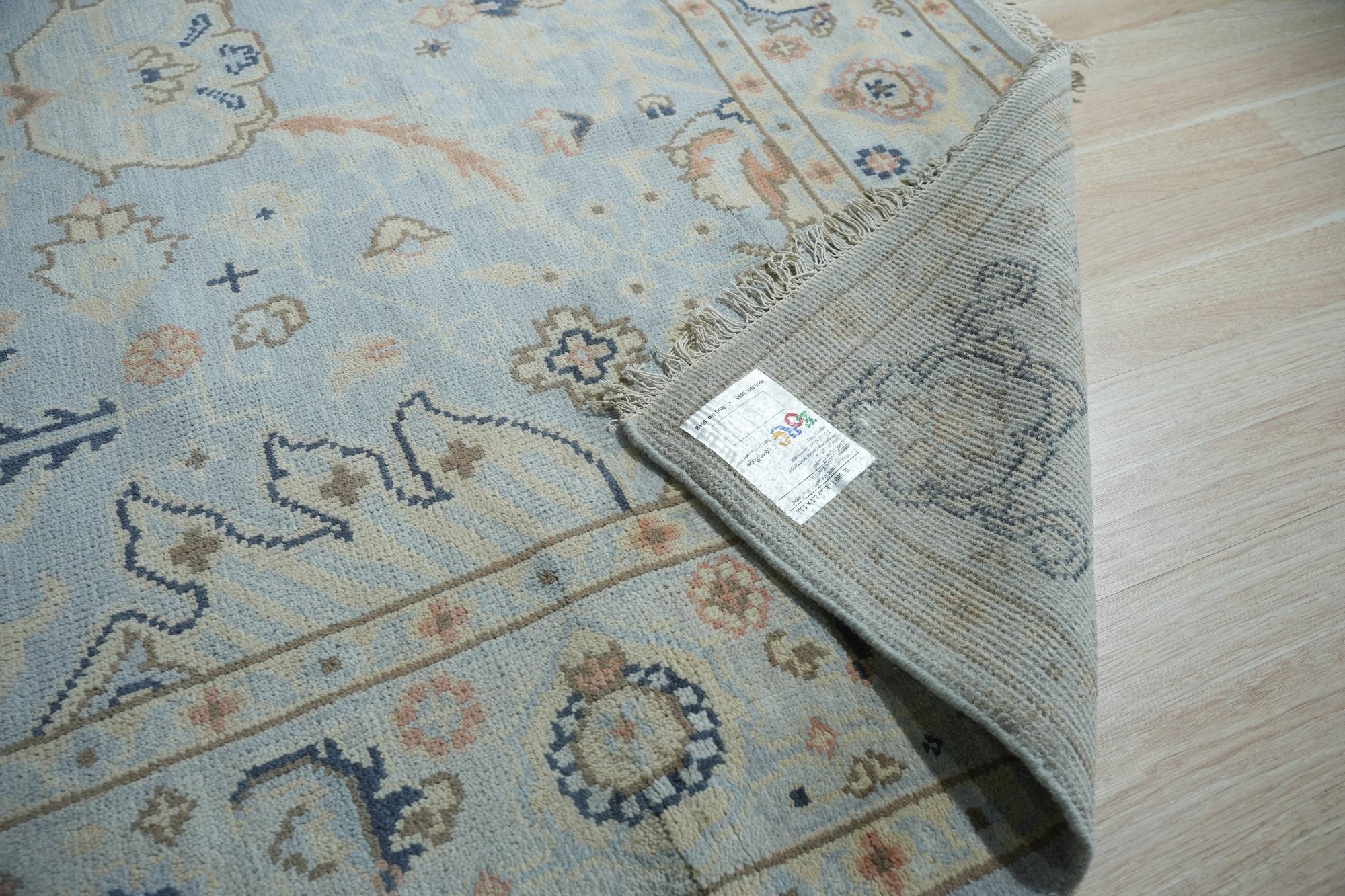 Serene Sky Hand-Knotted Wool Rug