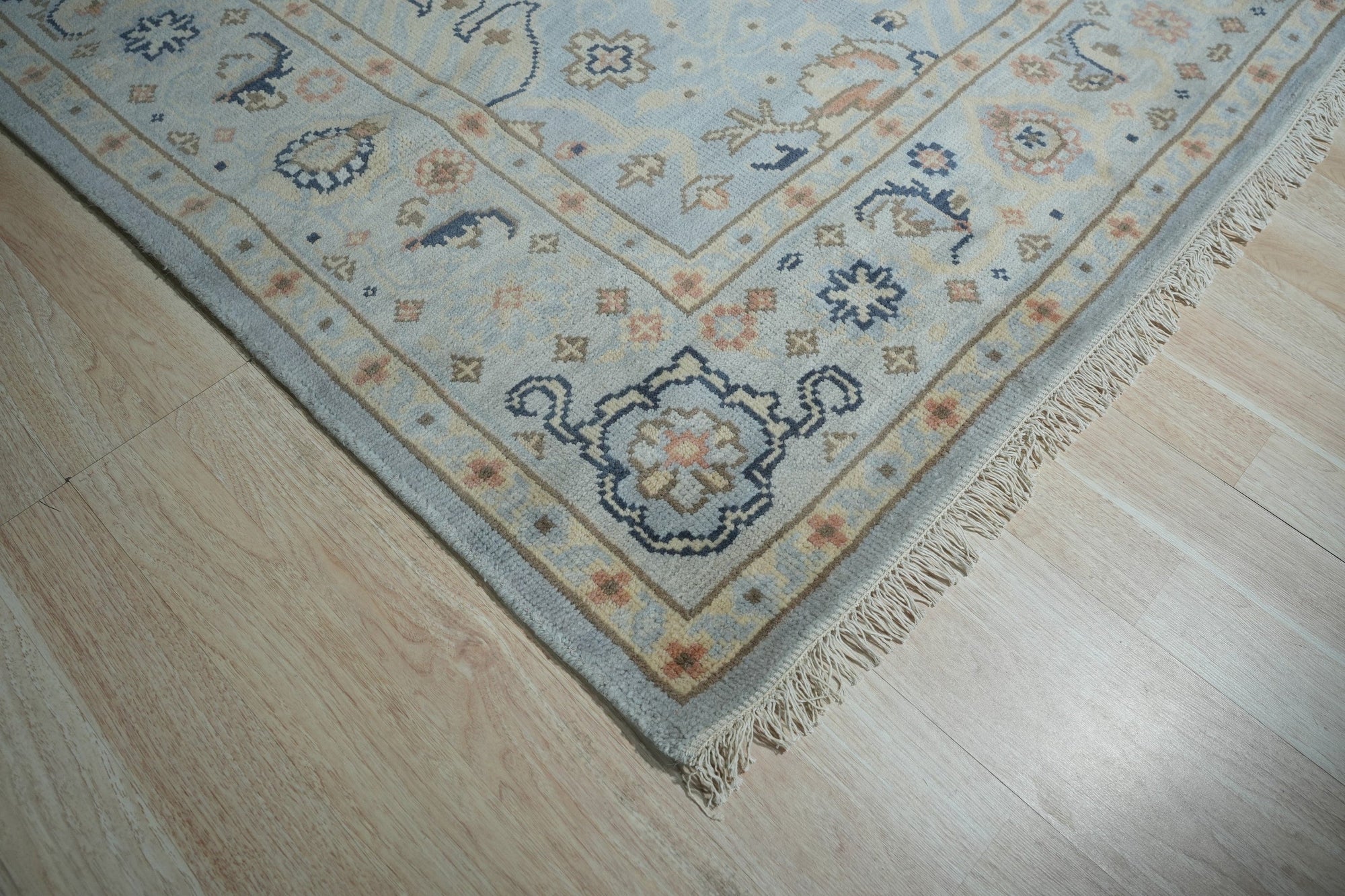 Serene Sky Hand-Knotted Wool Rug