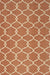 Isolated view of Opulent Delicate Orange Hand Knotted Rug, showcasing its design.