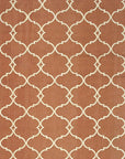 Isolated view of Opulent Delicate Orange Hand Knotted Rug, showcasing its design.