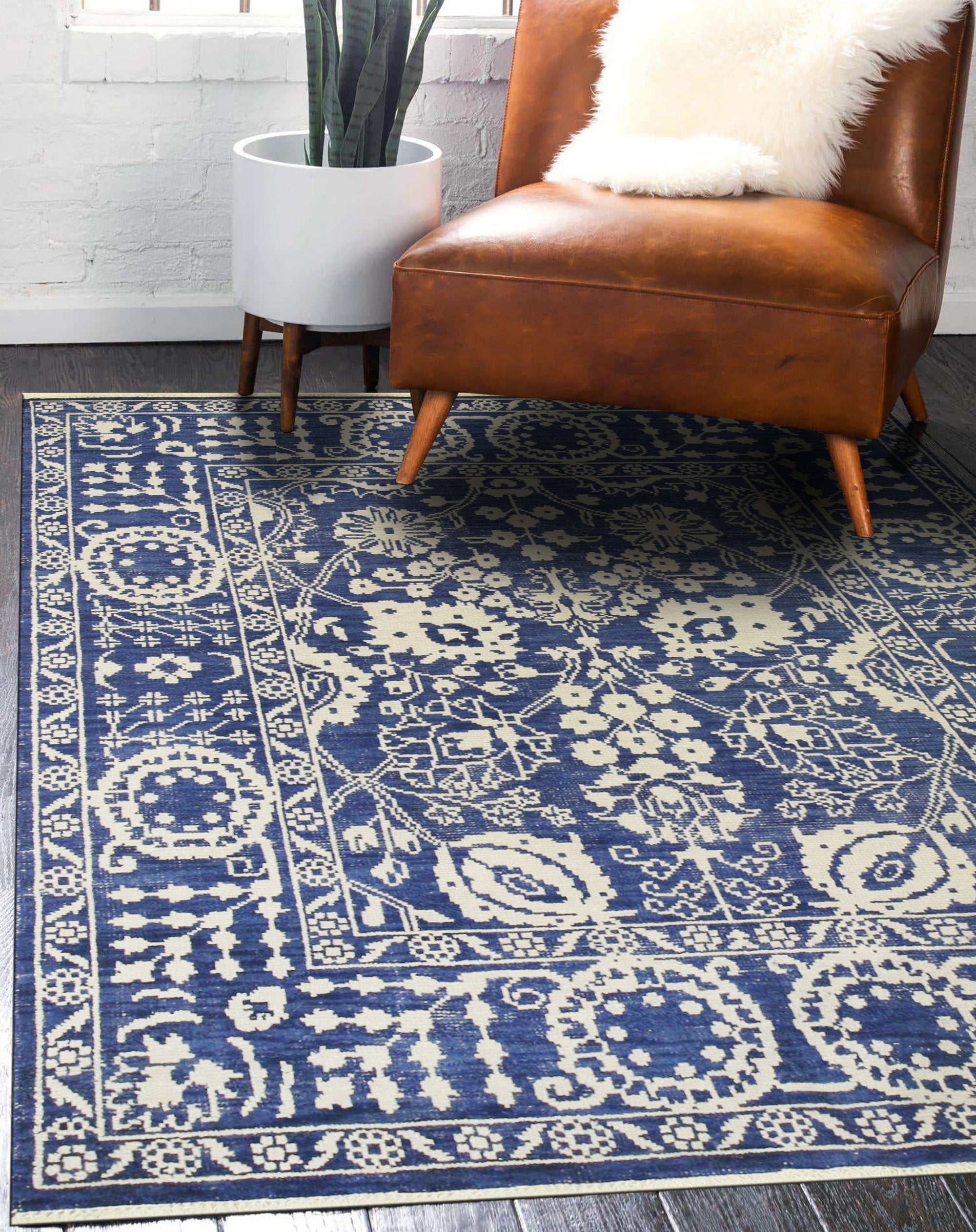 Artisan Hand-Knotted Suzani Rug