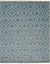 Isolated view of Louie Moroccan Aqua Hand Knotted Wool Rug, showcasing its design.