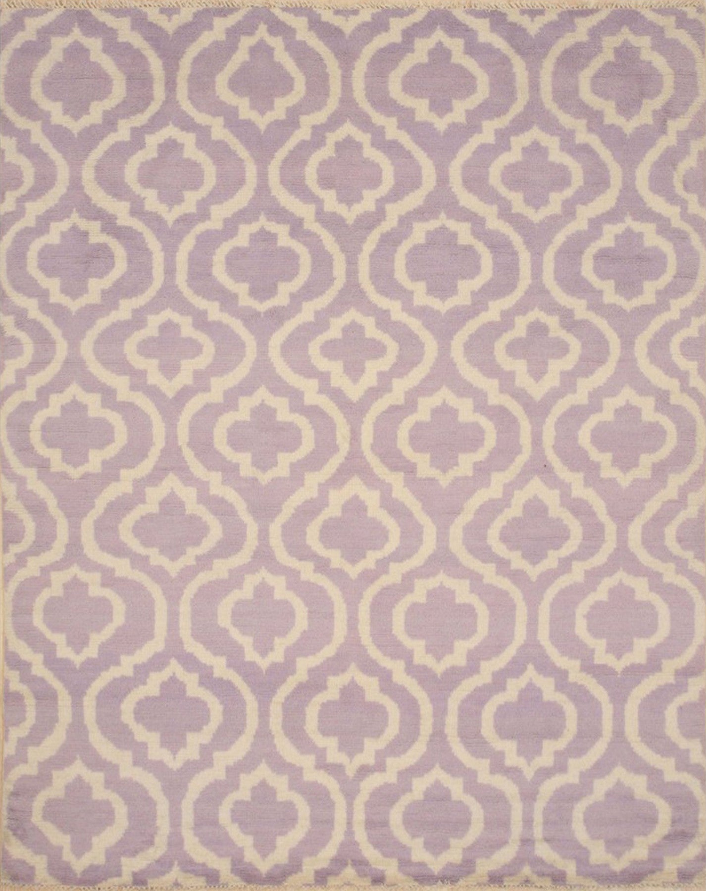 Purple Majestic Moroccan Hand-Knotted Wool Rug