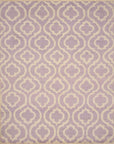 Isolated view of Elegant Moroccan Purple Hand Knotted Wool Rug, showcasing its design.