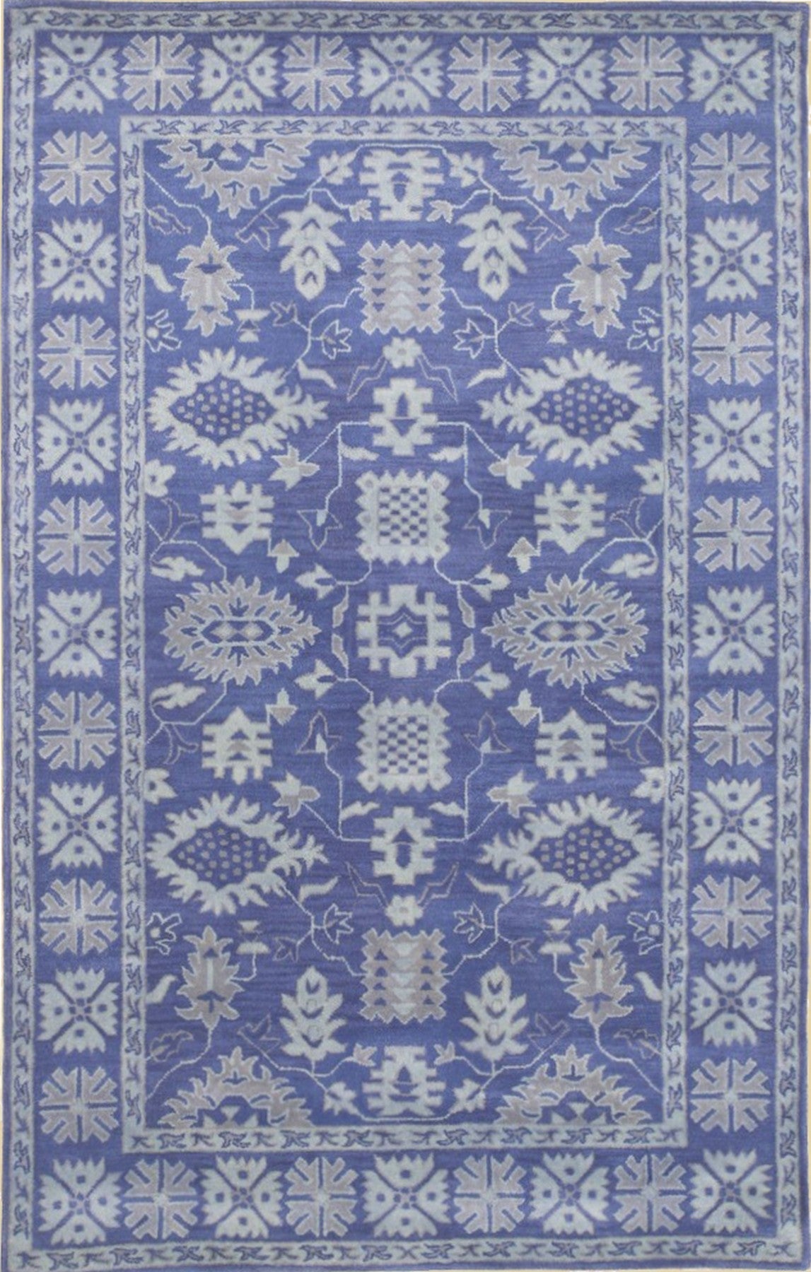 Blue Artisan Overdyed Oriental Rug