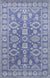 Isolated view of Rustic Oriental Blue Hand Tufted Wool Rug, showcasing its design.