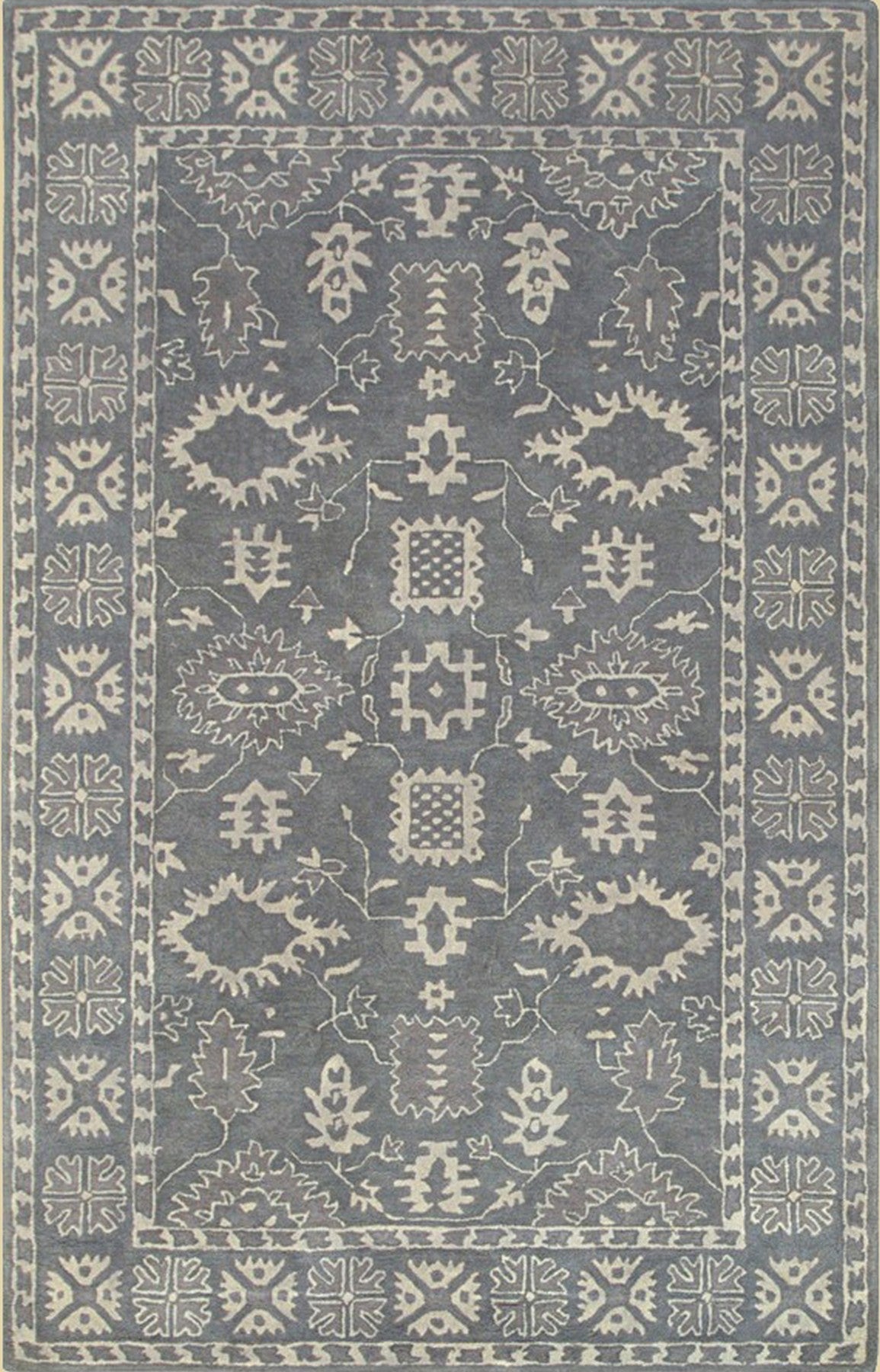 Gray Artisan Overdyed Oriental Rug