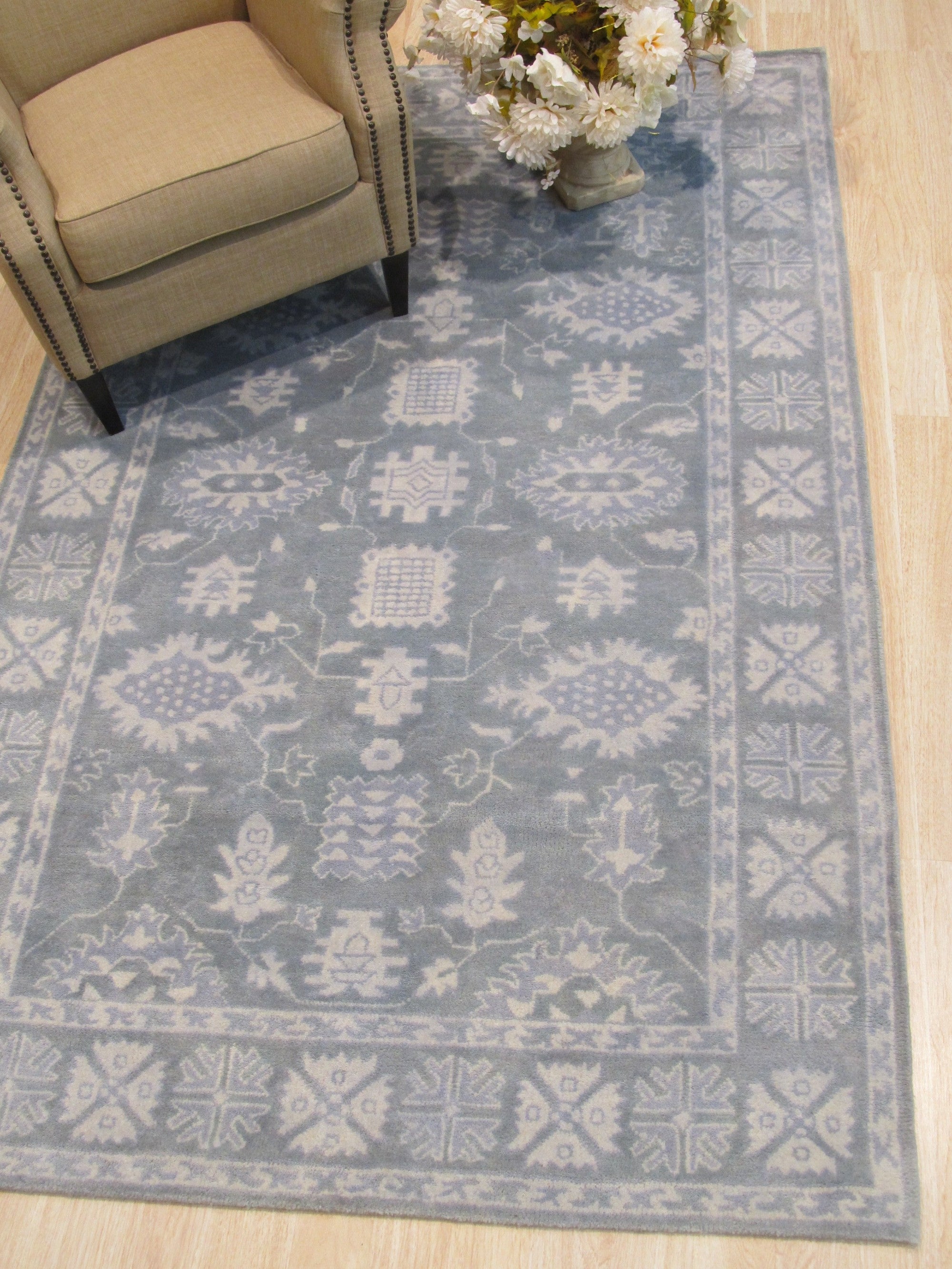 Gray Artisan Overdyed Oriental Rug