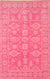 Isolated view of Opulent Oriental Pink Hand Tufted Wool Rug, showcasing its design.