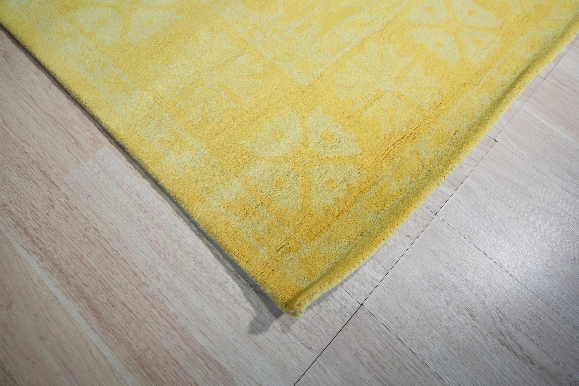 Yellow Artisan Overdyed Oriental Rug