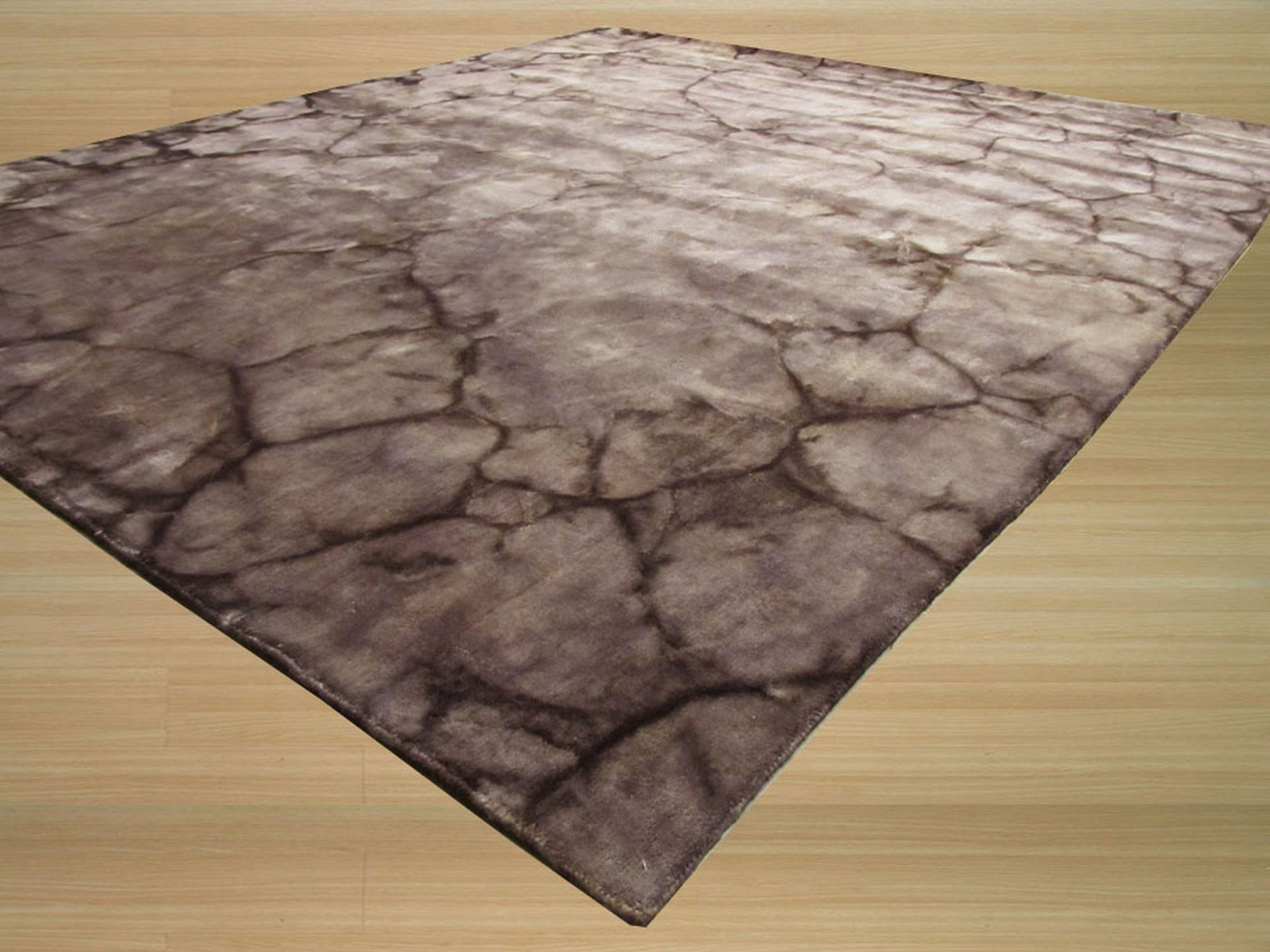 Brown Abstract Dip Dyed Rug