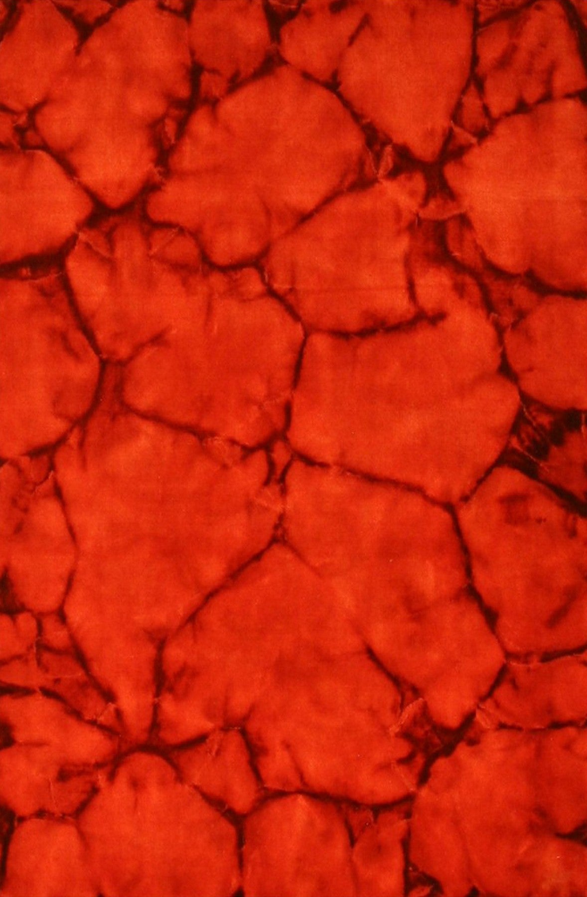 Isolated view of Freya Charming Red Hand Knotted Wool Rug, showcasing its design.