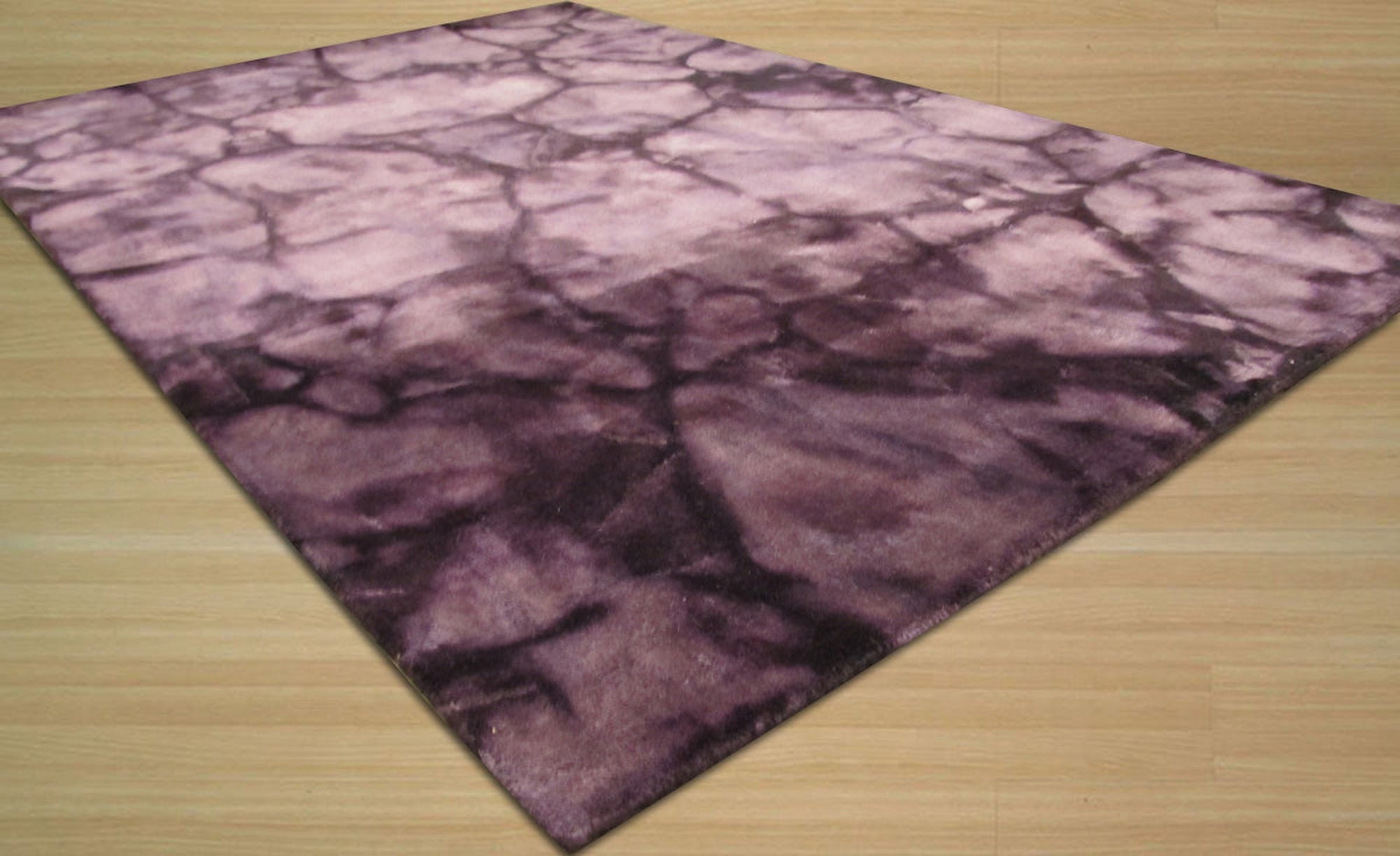 Plum Marble Wool Rug