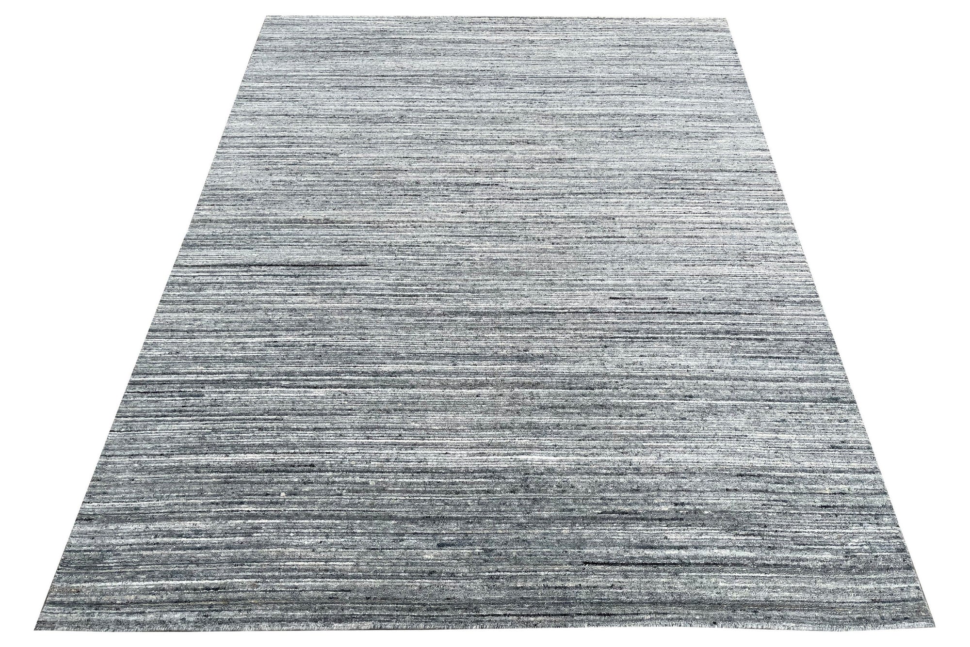 Gray Nolan Striped Contemporary Rug