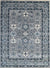 Isolated view of Maya Oushak Silver Hand Knotted Wool Rug, showcasing its intricate floral and geometric design.