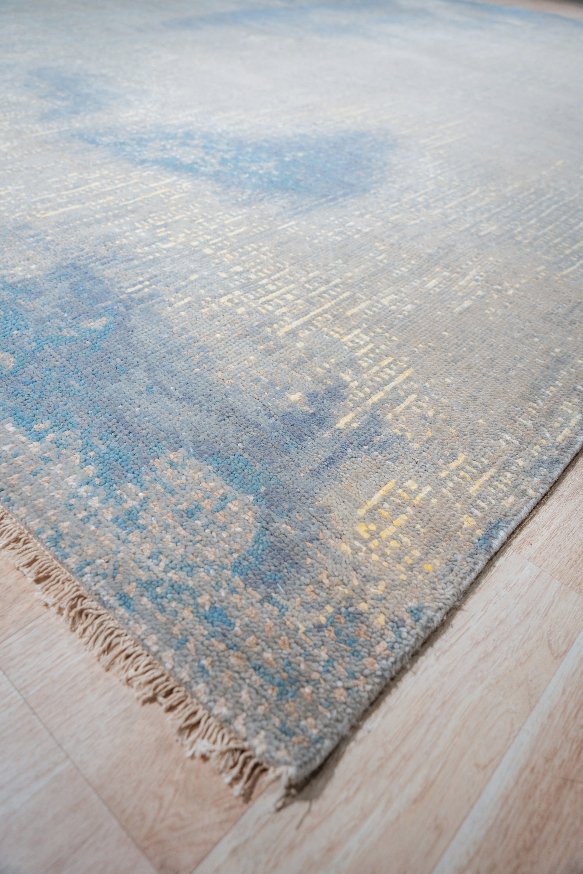 Blue Ethereal Abstract Elegance Rug