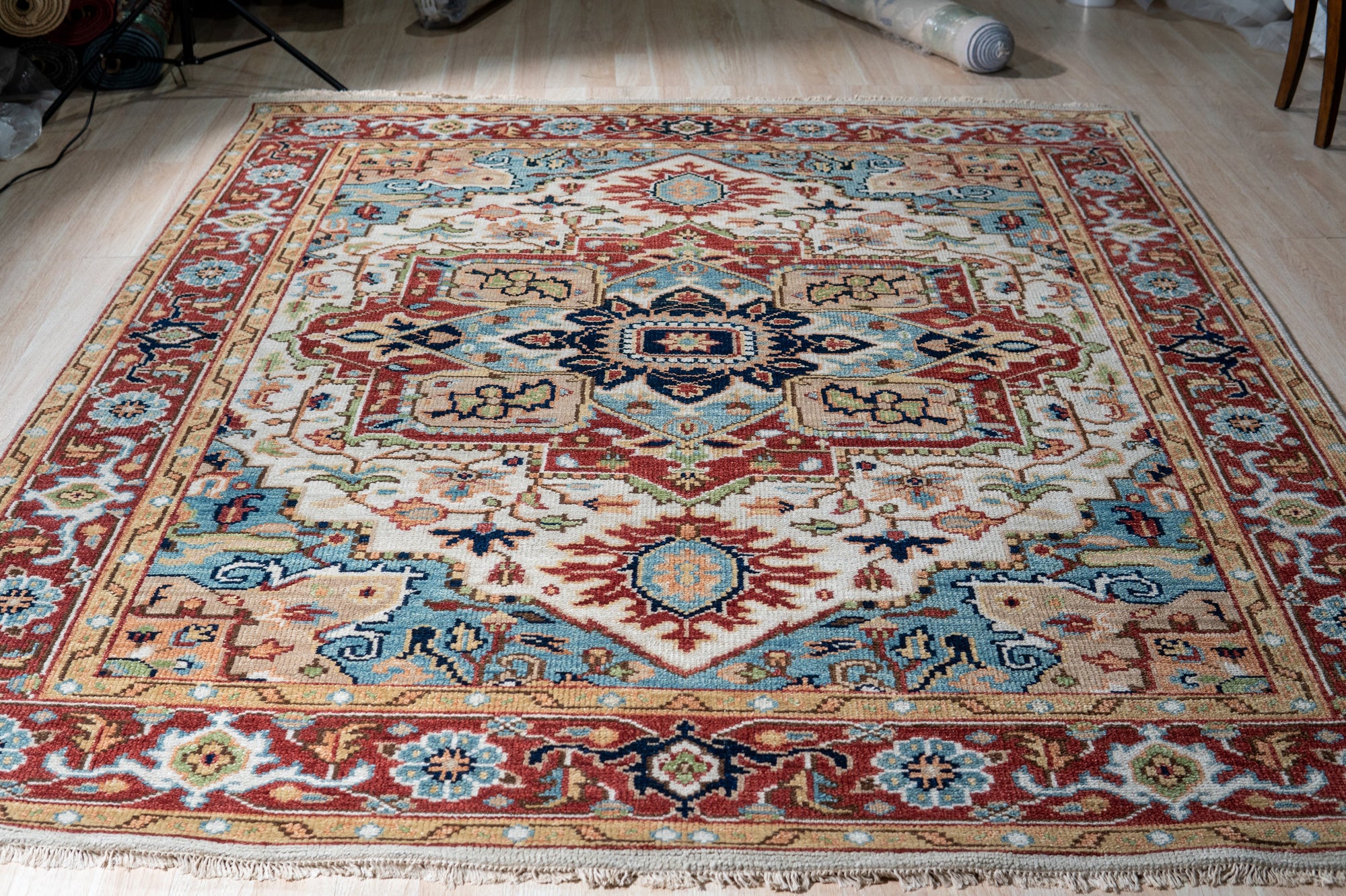 Ivory Oriental Splendor Hand-Knotted Rug