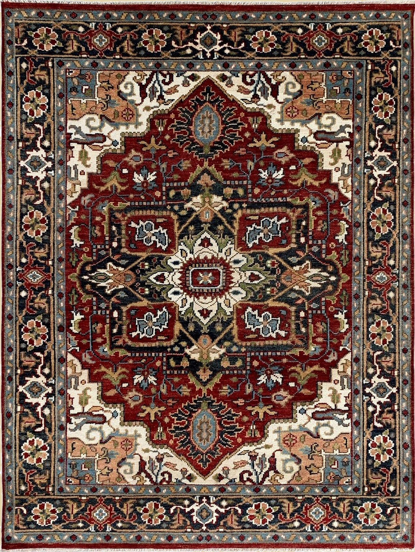 Louie Oriental Red Hand Knotted Wool Rug | Eastern Oriental Rugs
